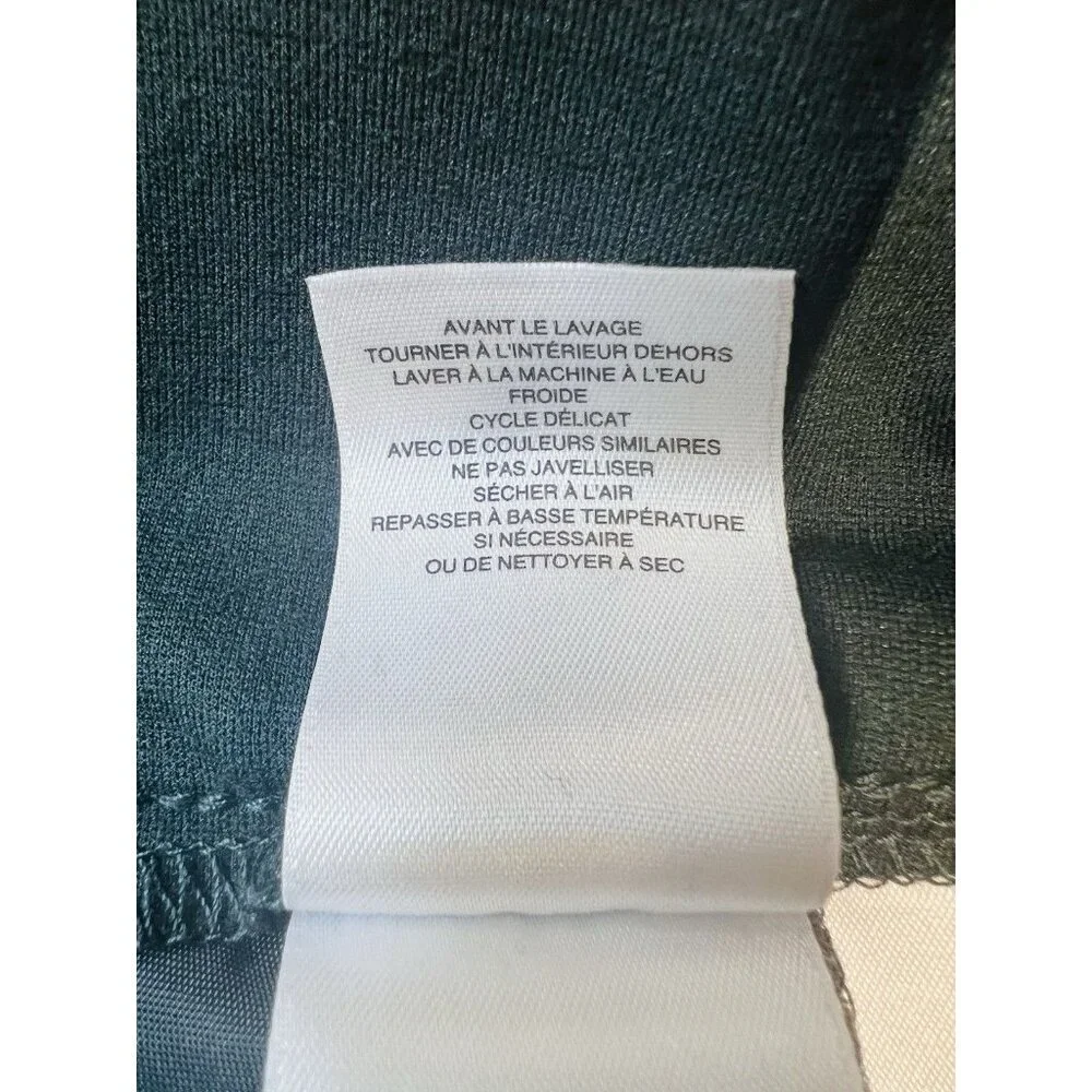 Anne Klein Ponte Ankle Pants Size 1X Hunter Green Stretch Pull On Pockets Casual - Picture 5 of 6